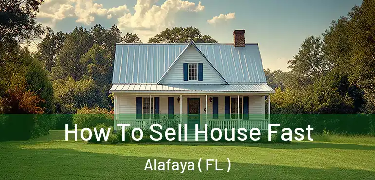  How To Sell House Fast Alafaya ( FL )