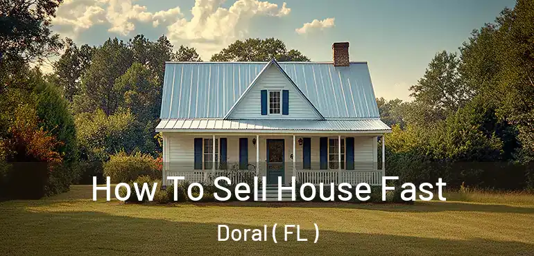  How To Sell House Fast Doral ( FL )