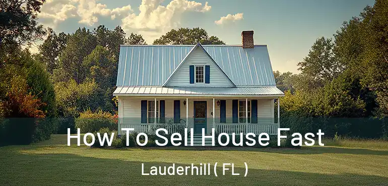  How To Sell House Fast Lauderhill ( FL )