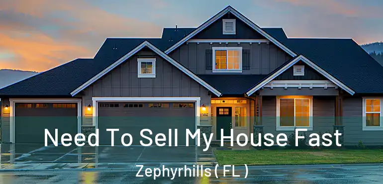  Need To Sell My House Fast Zephyrhills ( FL )
