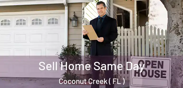  Sell Home Same Day Coconut Creek ( FL )