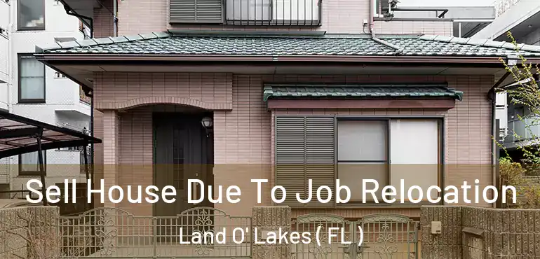  Sell House Due To Job Relocation Land O' Lakes ( FL )