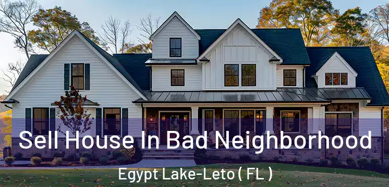  Sell House In Bad Neighborhood Egypt Lake-Leto ( FL )