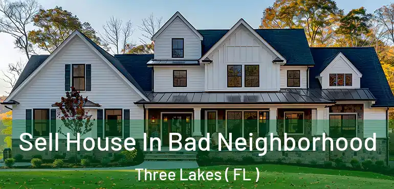  Sell House In Bad Neighborhood Three Lakes ( FL )