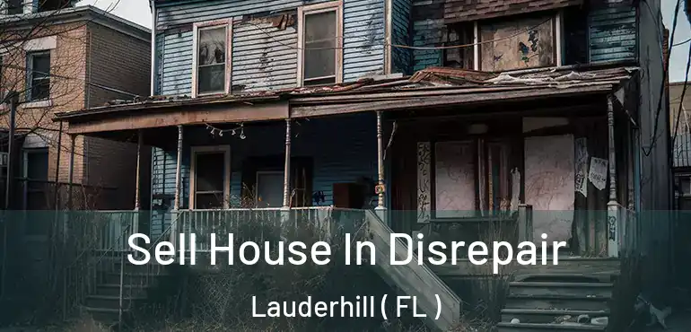  Sell House In Disrepair Lauderhill ( FL )