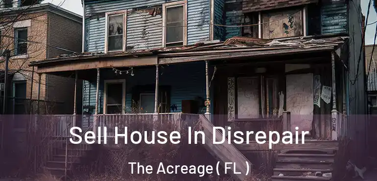  Sell House In Disrepair The Acreage ( FL )