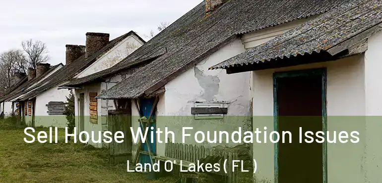  Sell House With Foundation Issues Land O' Lakes ( FL )