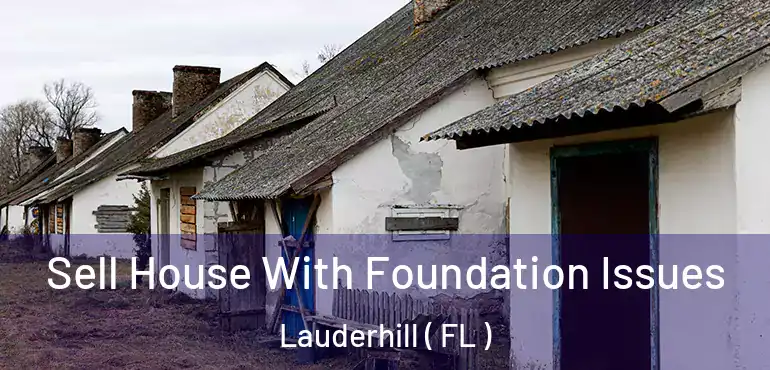  Sell House With Foundation Issues Lauderhill ( FL )