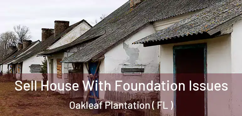  Sell House With Foundation Issues Oakleaf Plantation ( FL )