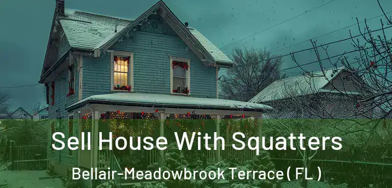  Sell House With Squatters Bellair-Meadowbrook Terrace ( FL )