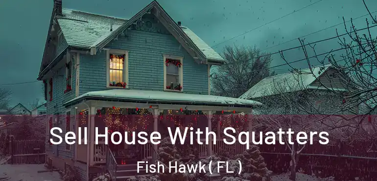  Sell House With Squatters Fish Hawk ( FL )