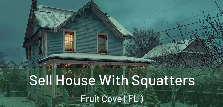  Sell House With Squatters Fruit Cove ( FL )