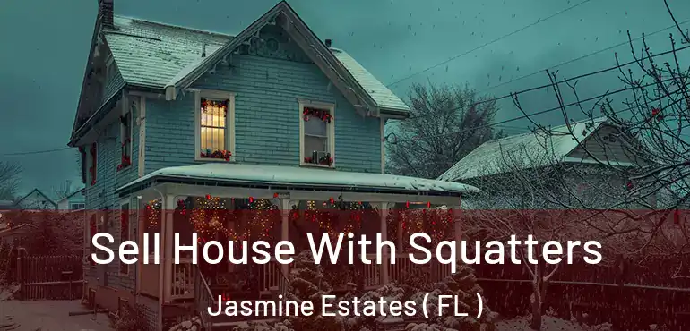  Sell House With Squatters Jasmine Estates ( FL )