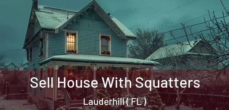  Sell House With Squatters Lauderhill ( FL )