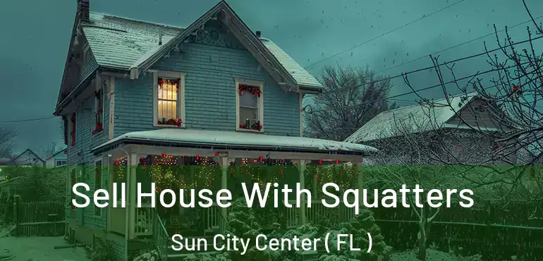  Sell House With Squatters Sun City Center ( FL )