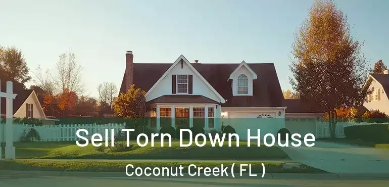  Sell Torn Down House Coconut Creek ( FL )