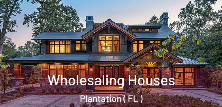  Wholesaling Houses Plantation ( FL )