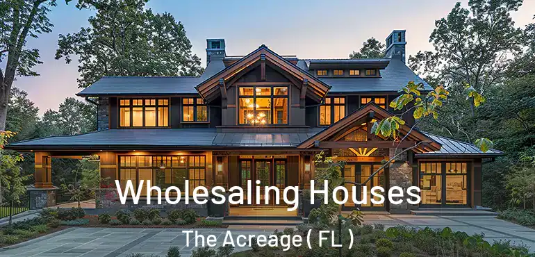  Wholesaling Houses The Acreage ( FL )